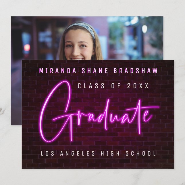 Anúncio do Backer de Fotografia do Formando Rosa N (Frente/Verso)