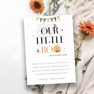 Anúncio do Bebê da Abóbora do Halloween