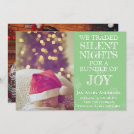 Anúncio do bebê da foto de Natal