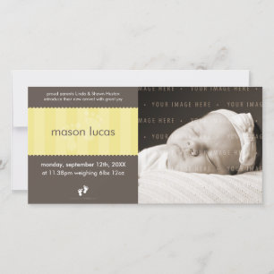 ANÚNCIO DO BEBÊ DA FOTO:: pés felizes de 6L