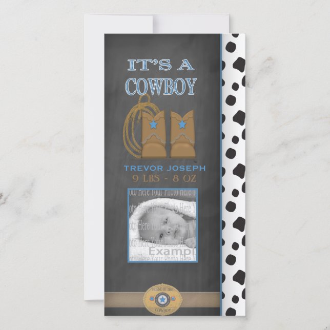 Anúncio do Bebê do Calkboard (Frente)