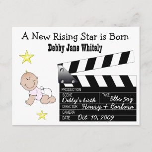 Anúncio do Bebê do Movie Star