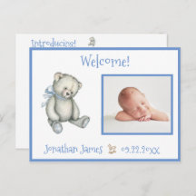 Anúncio do Bebê do Urso Fotográfico de Nascimento