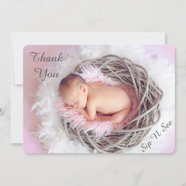 Anúncio do Bebê Fotográfico do Ninho de Penas (Frente)