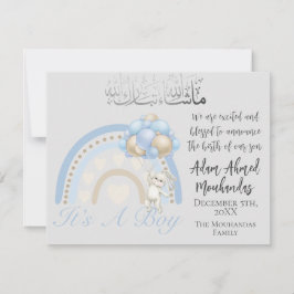 Anúncio do bebê islâmico para o bebê