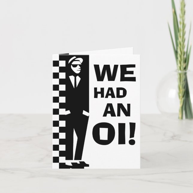 anúncio do bebê oi (ska rude boy) (Frente)