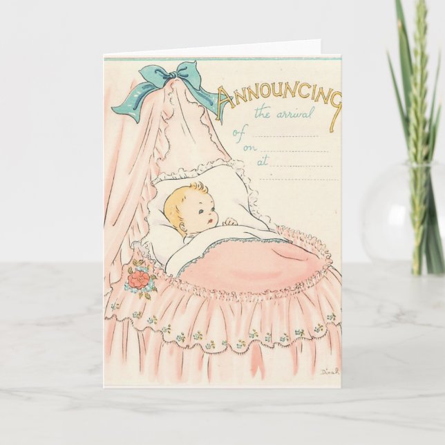 Anúncio do Bebê Rosa (Frente)