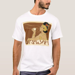 Anúncio do café do vintage de Rajah - camisa