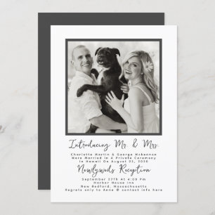 Anúncio do Casamento Big Photo Newlyweds