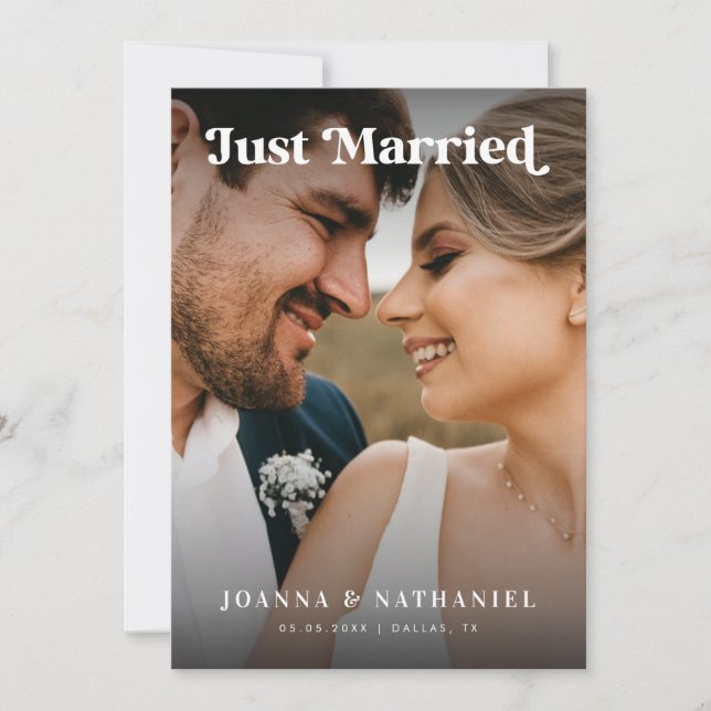 Anúncio do Casamento de Script Retroativo do recem (Frente)