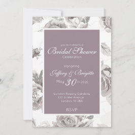 Anúncio do chá de panela rosa rosa Dusty