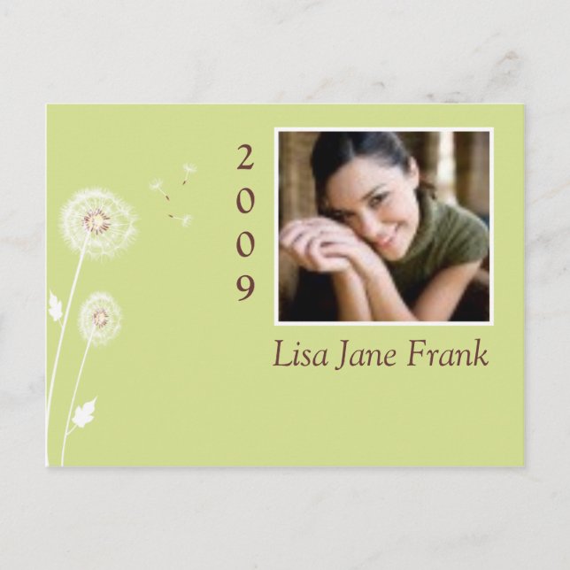 Anúncio do convite para a graduação da classe de 2 (Frente)