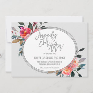 Anúncio do Elopement da grinalda da flor do