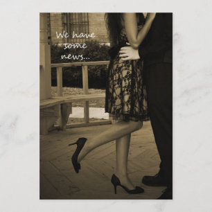 Anúncio do Elopement do casal elegante