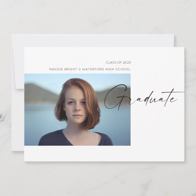 Anúncio do formando 2023 com script moderno (Frente)