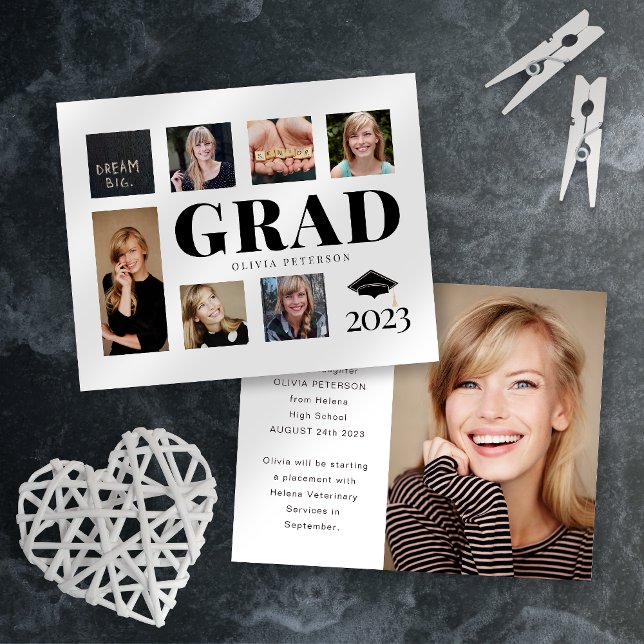 Anúncio do Formando de Colagem de Fotos do BUDGET (Criador carregado)