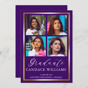 Anúncio do Formando de Foto Minimalista de Quadro