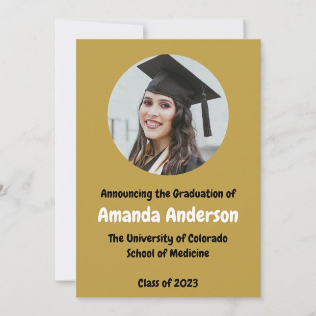 Anúncio do Formando de graduação de fotografia 202 (Frente)