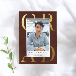 Anúncio do Formando de Tipografia Burgundy do Livr