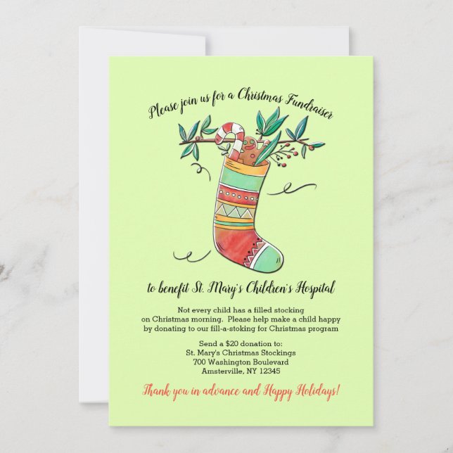 Anúncio do Fundraiser de Natal (Frente)