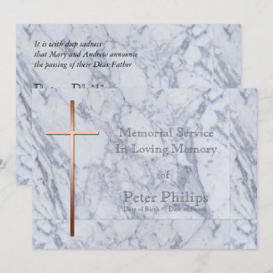 Anúncio do Funeral 2 do Mármore de Cobre