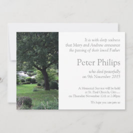 Anúncio do Funeral de Jardim Pacífico de Árvore 6