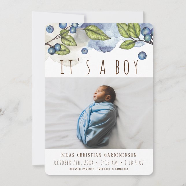 Anúncio do Garoto de Amoreira Azul (Frente)