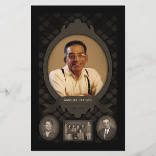 anúncio do memorial de fotos da família