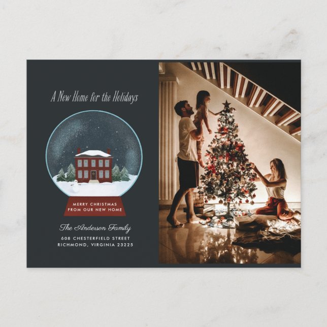 Anúncio do Movimento de Fotos de Feriado da Neve (Frente)