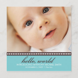 Anúncio do nascimento da foto