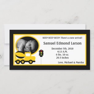 anúncio do nascimento da foto da construção 4x8