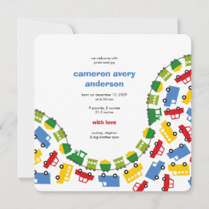 Anúncio do nascimento da foto do bebê do