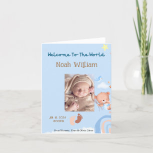 ANÚNCIO DO NASCIMENTO DA FOTO DO BEBÊ - URSO TEDDY