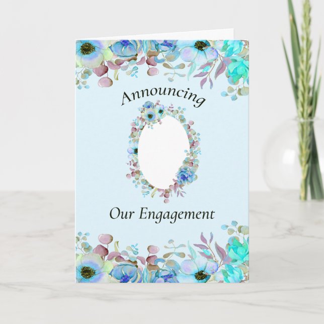 Anúncio do noivado, adicione sua foto (Frente)