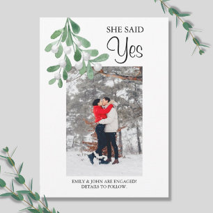 Anúncio do Noivado de Foto em Aquarela