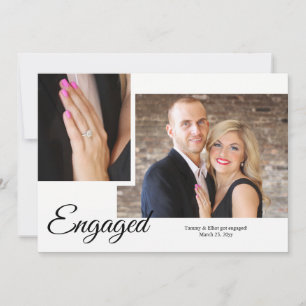 Anúncio do Noivado de Fotografia do Script Showy