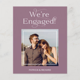 Anúncio do Noivado de Orçamento Salvar a Foto da D