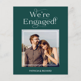 Anúncio do Noivado de Orçamento Salvar a Foto da D