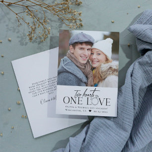 Anúncio do Noivado Fotográfico Dois Corações Um Am