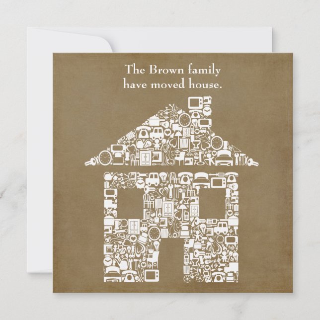 Anúncio do novo endereço residencial (Frente)