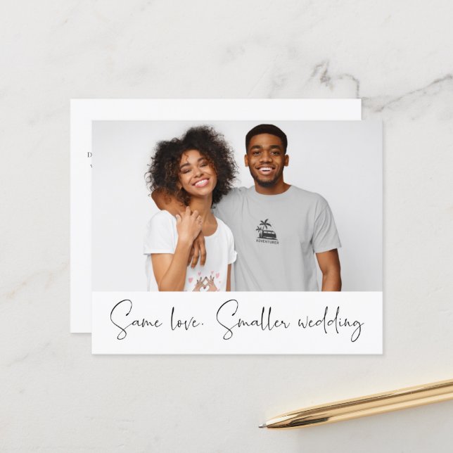 Anúncio do Orçamento de Foto do Casamento Menor (Frente/Verso In Situ)