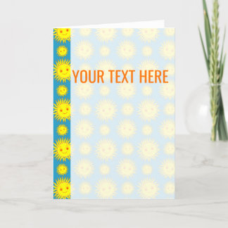 Anúncio do Padrão do Sol Amarelo Facial