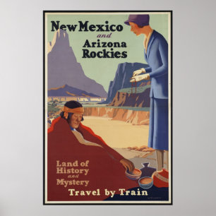 Anúncio do poster das viagens vintage da arizona