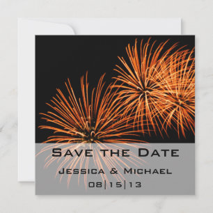 Anúncio do Save the Date Fogos de Artifício 2