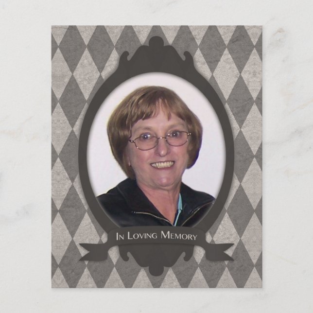 anúncio do serviço memorial (Frente)