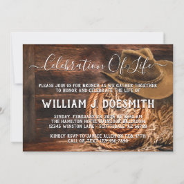 Anúncio do Serviço Memorial do Chapéu do Cowboy