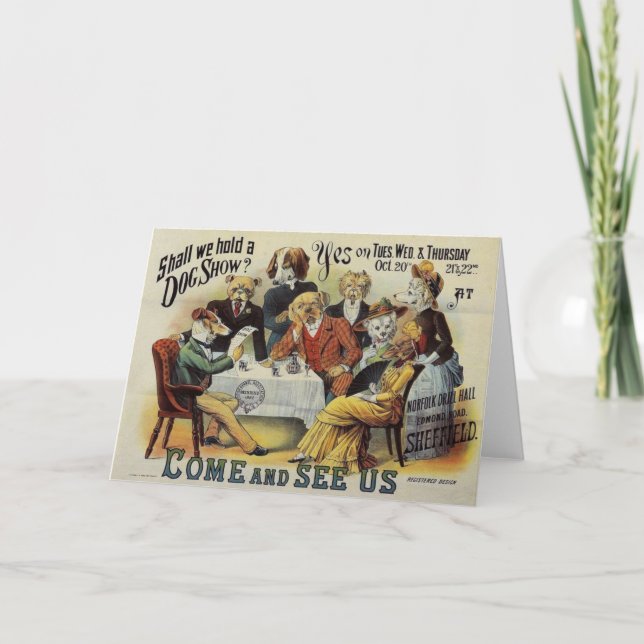 Anúncio do Vintage Dog Show, (Frente)