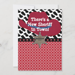 Anúncio do xerife do cowboy ocidental