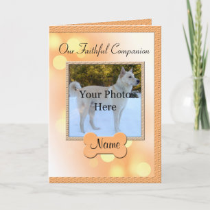 Anúncio Dog Memorial Announcement - Pet Loss