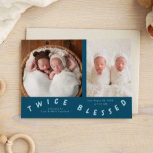 Anúncio Dois Abençoados Tipografia Teal Birth